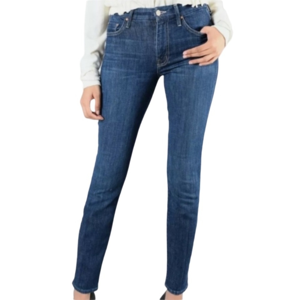Mother Jeans High Waisted Looker Skinny Dark Wash Size 29 Stretch Premium Denim